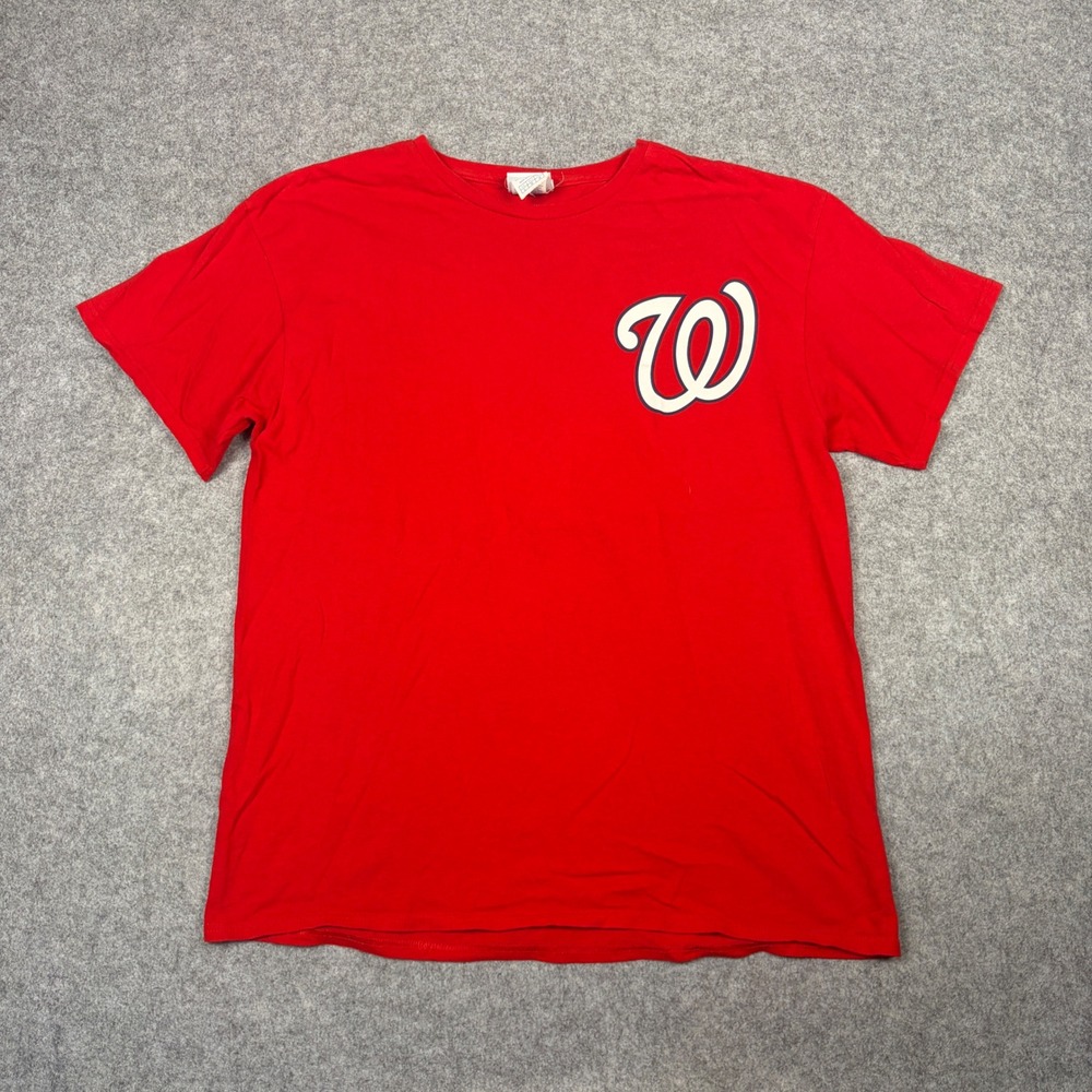 Majestic Washington Nationals Anthony Rendon 6 MLB T-Shirt Red Mens Large